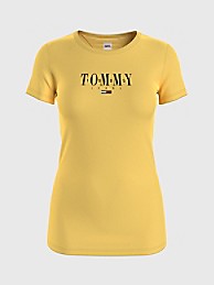타미 진스 반팔티 TOMMY JEANS Skinny Fit Logo T-Shirt,SOLEIL YELLOW