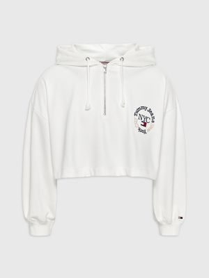 Tommy hilfiger shop women's cropped hoodie