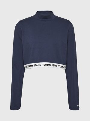 Tommy hilfiger cropped sales long sleeve