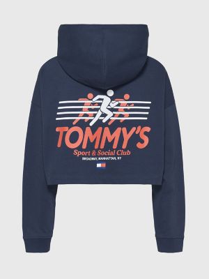 Curve Cropped Sports Club Hoodie Tommy Hilfiger USA