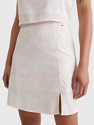 타미 진스 스커트 TOMMY JEANS Floral Print Skirt,PRECIOUS PINK / Floral
