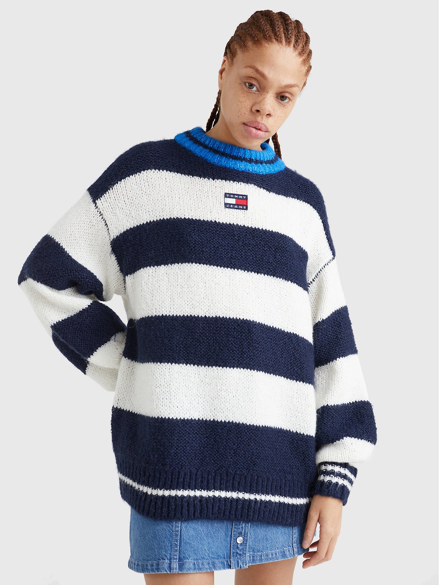 Oversize Rugby Stripe Sweater |
