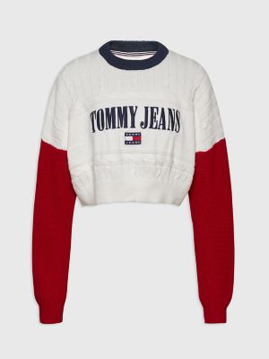 cropped tommy hilfiger sweater