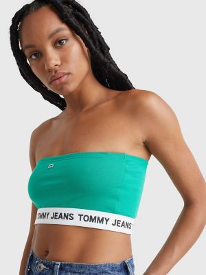 Tommy Hilfiger Womens Bandeau Top – Tube Top with Classic Tommy