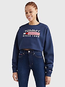 Tommy Hilfiger TH ESS Hilfiger C-nk Sweatshirt Suéter para Mujer 