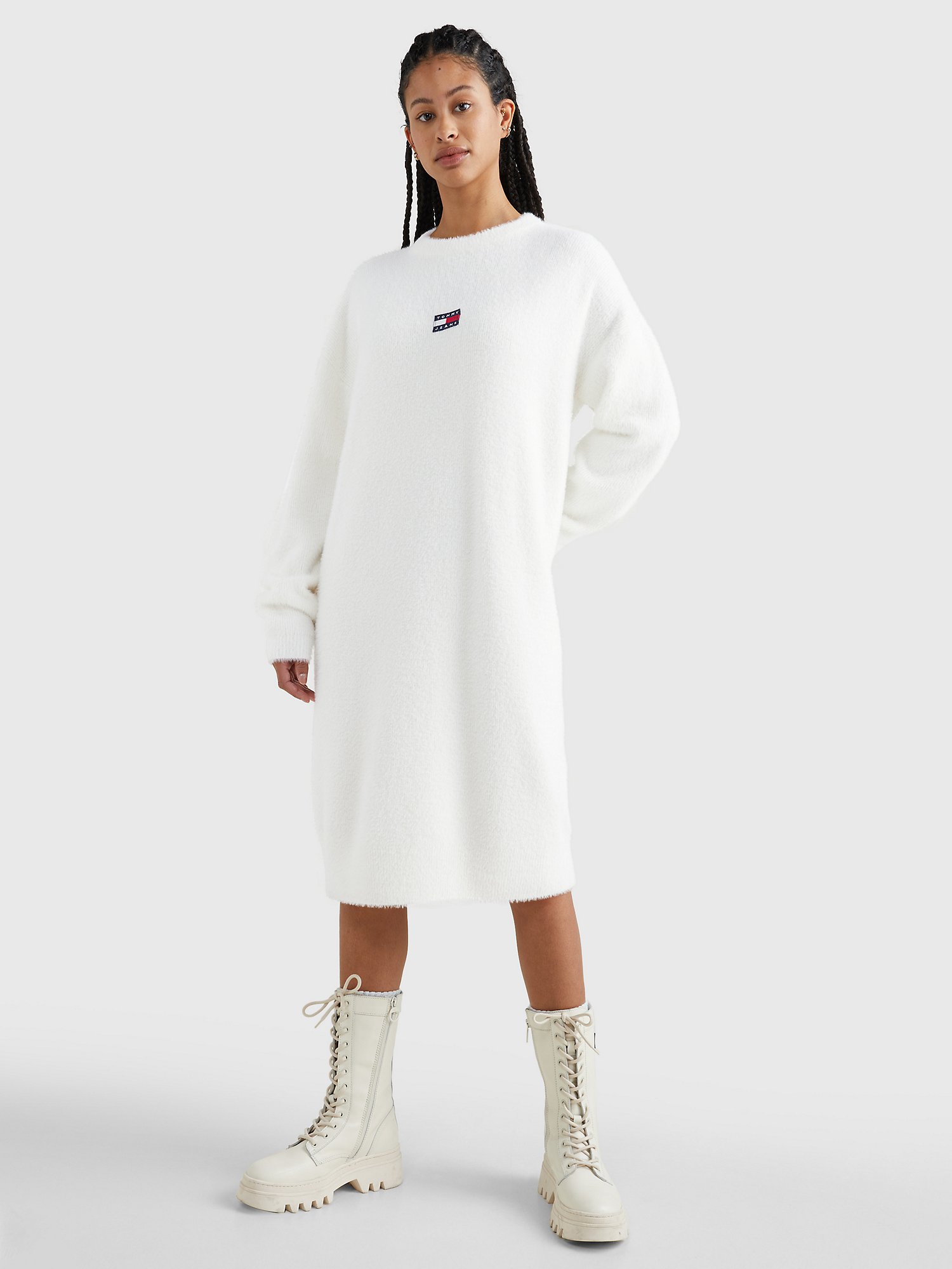 Klagen Het koud krijgen Nieuwsgierigheid Plush Solid Sweater Dress | Tommy Hilfiger