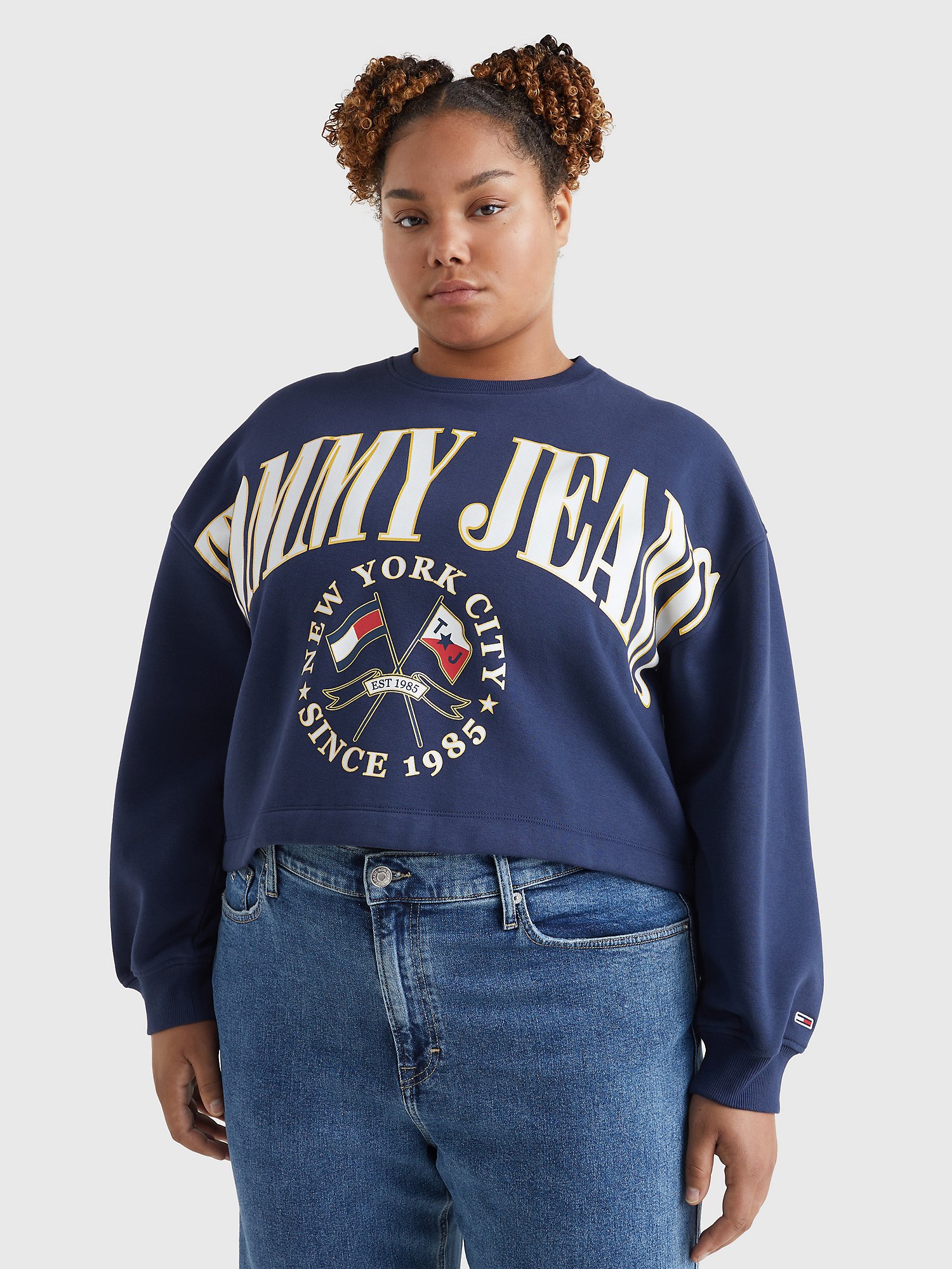 Curve Relaxed Cropped Sweatshirt | Tommy Hilfiger