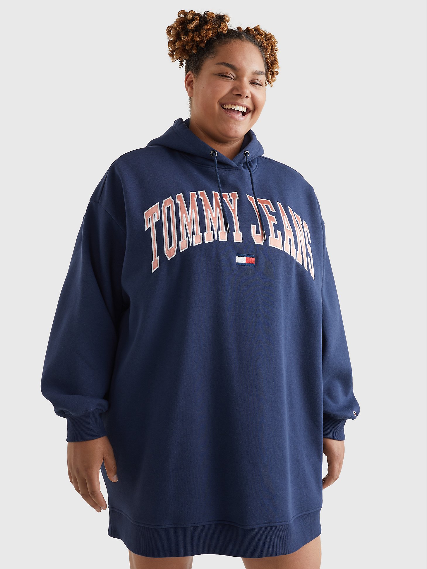 herwinnen tot nu terugvallen Curve Collegiate Logo Hoodie Dress | Tommy Hilfiger USA