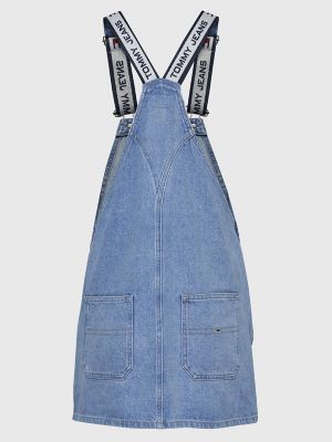  Tommy Hilfiger Girls' Denim Skirtall Dress, Overall Style with  Hook & Loop Closure, Functional Pocket: Clothing, Shoes & Jewelry