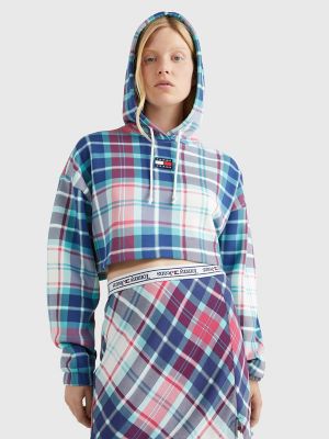 Plaid tommy outlet hilfiger hoodie