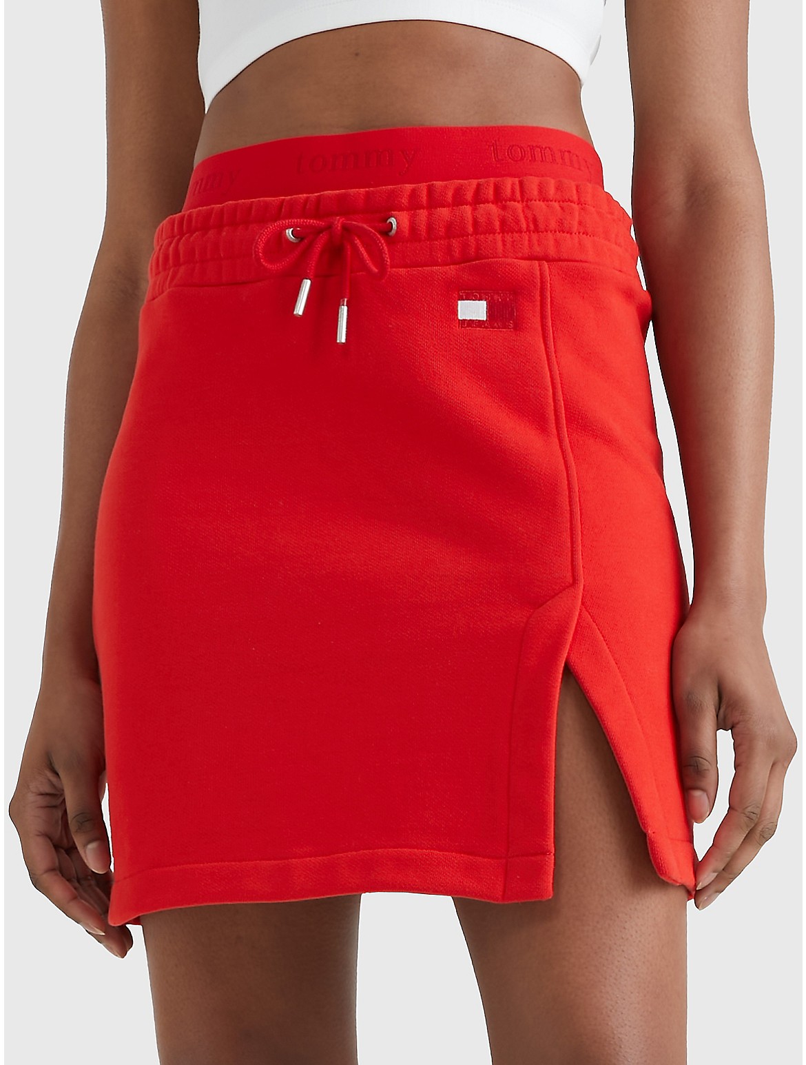 Tommy Hilfiger Women's Tommy Collection Solid Sweatskirt - Red - M