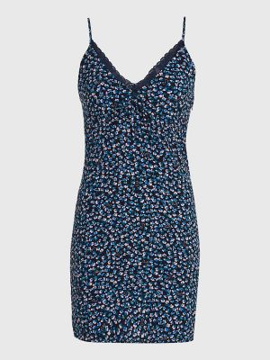 Dress USA | Lace-Trim Floral Tommy Print Hilfiger