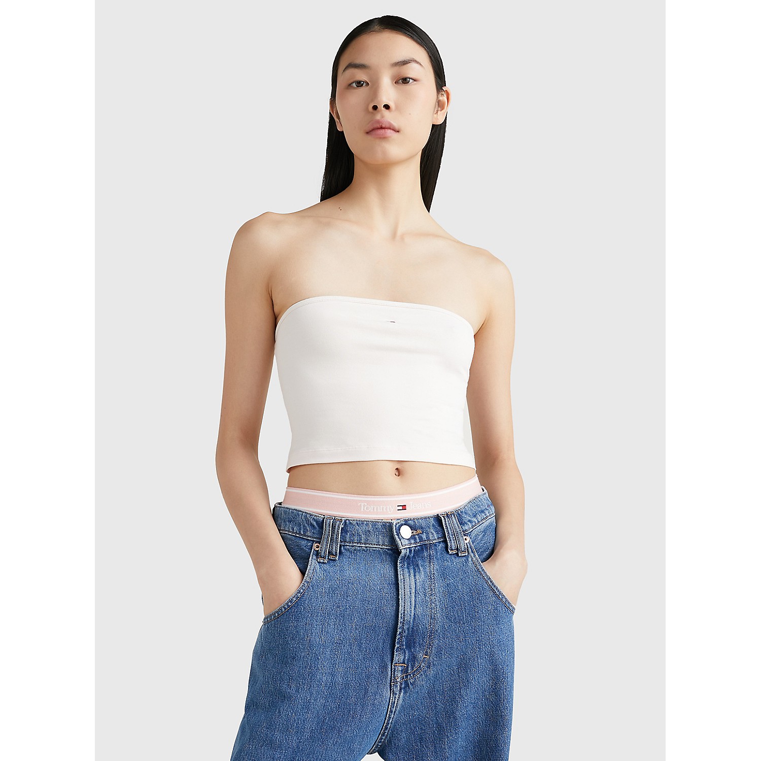 TOMMY HILFIGER Solid Tube Top