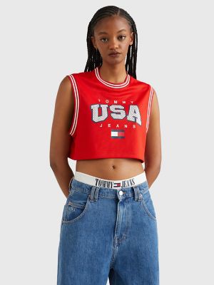 Tommy hilfiger shop women's crop top