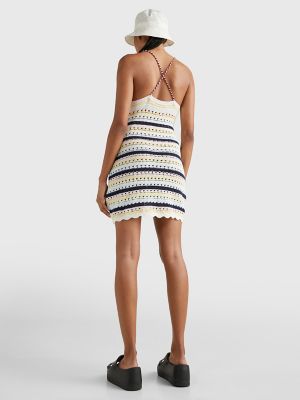 Crochet Mini Slip Dress