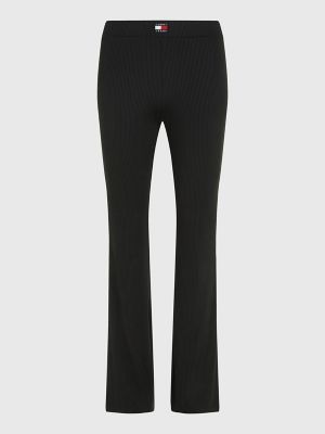 Low-Rise Ribbed USA Hilfiger Flared | Tommy Leggings