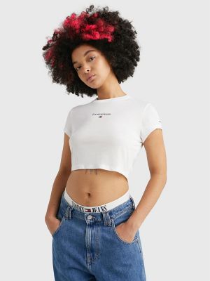 Cropped Baby Fit Logo T-Shirt Tommy | Hilfiger USA