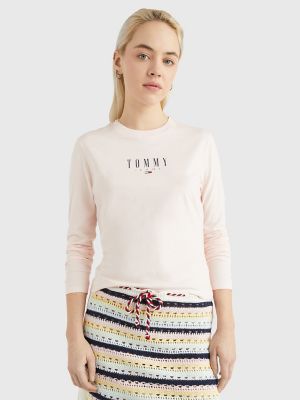 Baby Fit Logo T-Shirt, Faint Pink