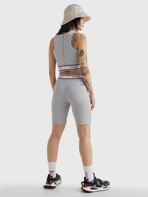 Tommy Collection Ribbed Jersey Racerback Top