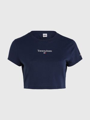 Curve Baby-Fit Cropped T-Shirt | Tommy Hilfiger USA