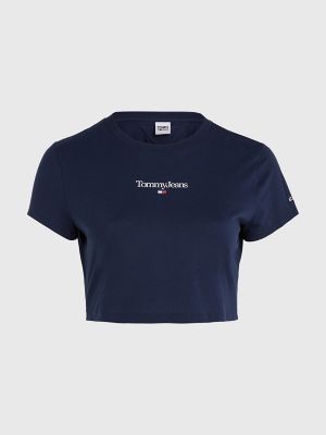 T-shirts Tommy Jeans Baby Crop Essential T-Shirt Twilight Navy