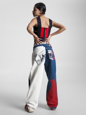 TOMMY X ARIES Flag Tape Tube Top | Tommy Hilfiger USA