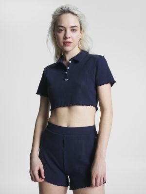 Tommy hilfiger 2025 polo crop top