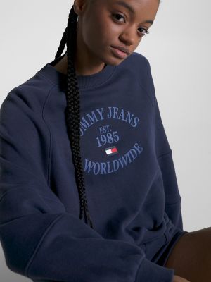 TJ Worldwide Logo Raglan Sweatshirt | Tommy Hilfiger USA