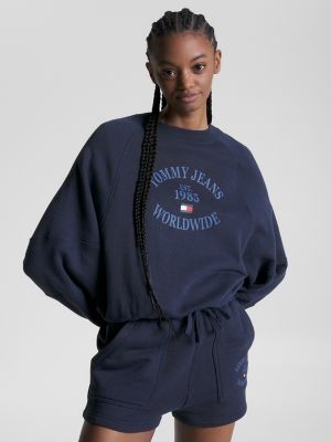 Tommy Jeans USA logo sweatshirt in blue