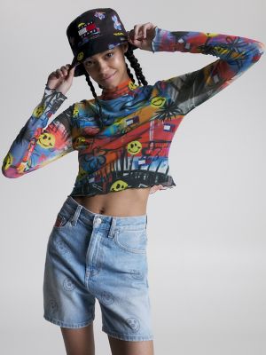 Tommy Jeans x Smiley Graffiti Crop Top Tommy Hilfiger USA