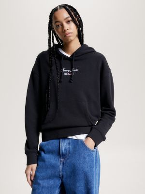 Tommy hilfiger best sale embroidered logo hoodie