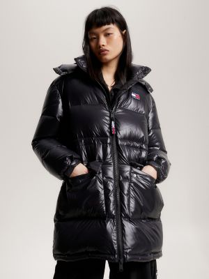 Alaska Glossy Midi Puffer Jacket