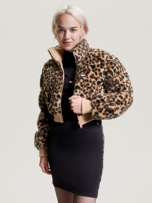 Cropped animal best sale print jacket