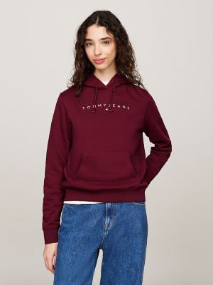 Maroon tommy hilfiger sweatshirt best sale