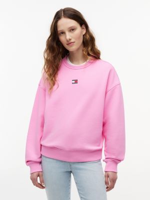 Tommy Jeans Boxy Fit Sweatshirt, Pink Daisy