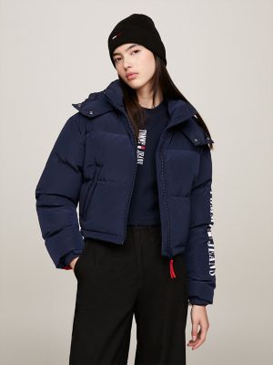 Tommy hilfiger cropped puffer hot sale jacket