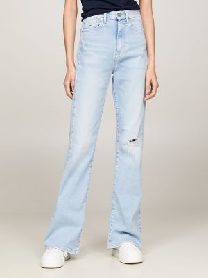 Levi's high loose flare jeans in light wash
