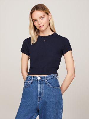 Cropped tommy fashion hilfiger sweater