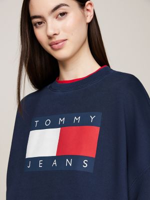 Oversized Fit Flag Sweatshirt | Tommy Hilfiger USA