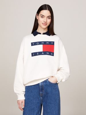 Oversized tommy hilfiger sweatshirt sale