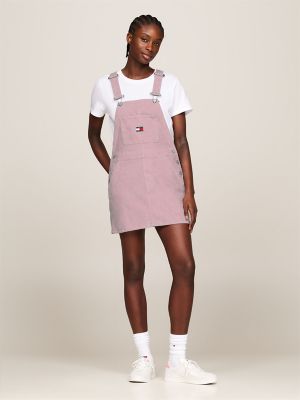 Corduroy Overall Mini Dress Tommy Hilfiger USA