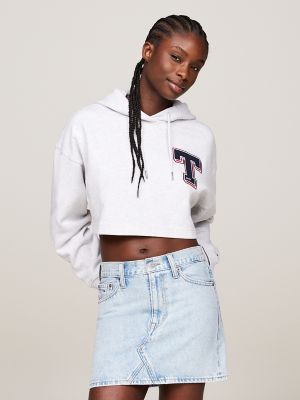 Cropped Fit Tommy Pullover Hoodie Tommy Hilfiger USA