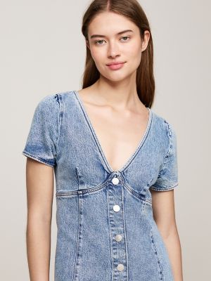 Tommy Jeans Denim Midi Dress, Denim Medium