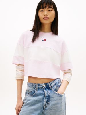 Tommy Jeans Colorblock Cropped T-Shirt