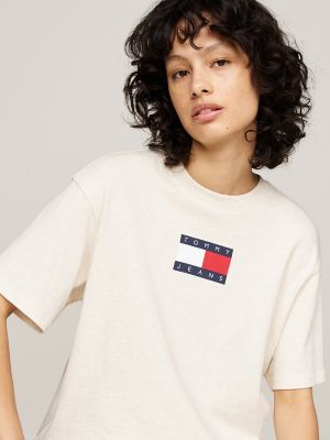 Relaxed Fit Mixed Yarn T Shirt