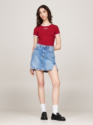 Varsity Logo Ringer T-Shirt, Regatta Red