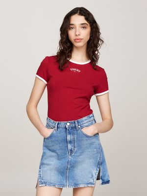 Varsity Logo Ringer T-Shirt, Regatta Red