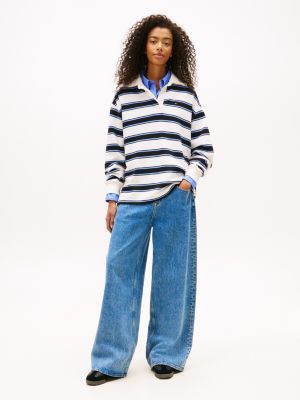 Tommy Jeans Mid-Rise Loose Wide Leg Jean, Denim Medium