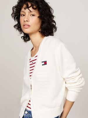 Tommy Jeans Badge Logo Boxy Cardigan | Tommy Hilfiger USA