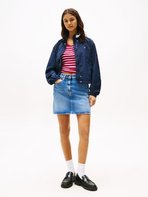 Tommy Jeans Funnel Neck Windbreaker, Dark Night Navy